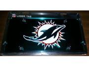Miami Dolphins Green Laser License Plate