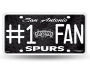 San Antonio Spurs 1 Fan License Plate