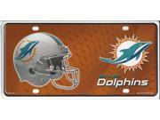 Miami Dolphins Metal License Plate