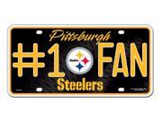 Pittsburgh Steelers 1 Fan License Plate