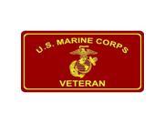 U.S. Marine Corps Veteran Photo License Plate