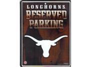 Texas Longhorns Metal Reserved Parking Sign