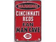 Cincinnati Reds Man Cave Metal Parking Sign