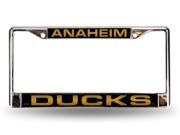 Mighty Ducks Laser Chrome License Plate Frame Free Screw Caps with this Frame