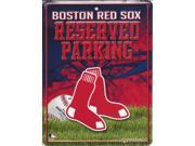 Boston Red Sox Metal Parking Sign