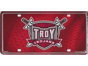 Troy Trojans Metal License Plate