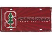 Stanford University Metal License Plate