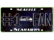 Seattle Seahawks 1 Fan License Plate