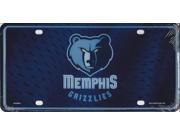 Memphis Grizzlies Metal License Plate
