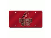 Arizona Diamondbacks Red Laser License Plate