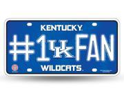 Kentucky Wildcats 1 Fan License Plate