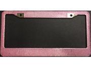 Pink Diamond Crystal Bling License Plate Frame Free Screw Caps with this Frame