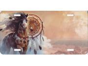 Offset Horse With Dream Catcher License Plate Free Names on this Plate