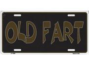 Old Fart Metal License Plate