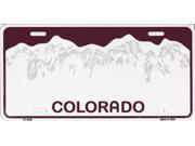 Colorado Metal License Plate