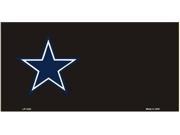 Cowboys Country Blue Star Offset License Plate Free Names on Plate