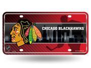 Chicago Blackhawks Metal License Plate