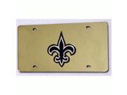 New Orleans Saints Laser License Plate
