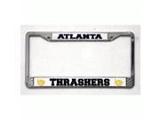 Atlanta Thrashers Chrome License Plate Frame Free Screw Caps with this Frame