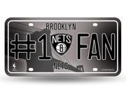 Brooklyn Nets 1 Fan License Plate