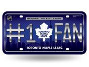 Toronto Maple Leafs 1 Fan Metal License Plate