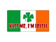 Kiss Me I m Irish on Irish Flag Plate