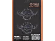 Harley Davidson Skull With Wings Decal Set