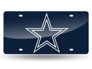Dallas Cowboys Navy Laser License Plate