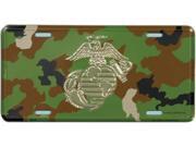 Globe Anchor Camouflage License Plate