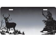 Bowhunter and Deer Airbrush License Plate Free Personalization on Air Brush