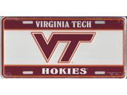 Virginia Tech Hokies Embossed License Plate