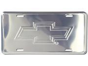Chevrolet Bow Tie Anodized Metal License Plate