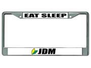 Eat Sleep JDM With Logo Photo License Plate Frame Free Screw Caps with this Frame