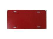 0.040 Red 6 x 12 Aluminum License Plate 4 pack