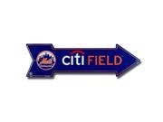 New York Mets City Field Metal Arrow Street Sign