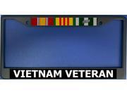 Vietnam Veteran Black License Plate Frame