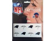 Carolina Panthers 8 PC Peel and Stick Tattoo Set