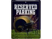 Los Angeles Rams Metal Parking Sign