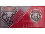 New Mexico Lobos Metal License Plate