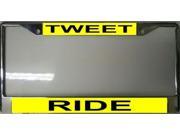 Tweet Ride License Plate Frame Free Screw Caps with this Frame
