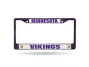 Minnesota Vikings Anodized Purple License Plate Frame Free Screw Caps with this Frame