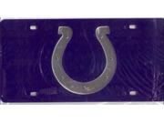 Indianapolis Colts Blue Laser License Plate