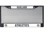 Oakland Athletics Chrome License Plate Frame