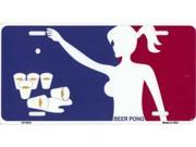 Beer Pong License Plate