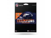 Denver Broncos Super Bowl 50 Champs Die Cut Vinyl Decal