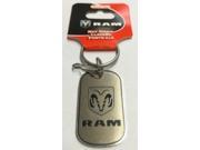 Dodge Ram Dog Tag Enamel Keychain