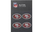 San Francisco 49ers Glitter Tattoo Set