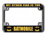 My Other Car Is The Batmobile Chrome Motorcycle License Plate Frame