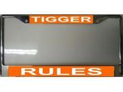 Tigger Rules License Plate Frame Free Screw Caps with this Frame