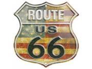Route 66 Metal Parking Sign